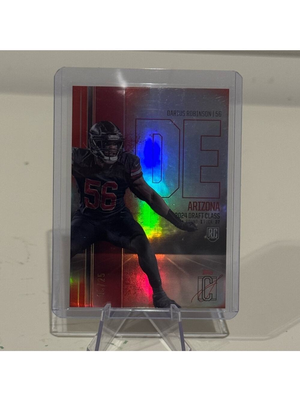 🔥 2025 Darius Robinson Topps Draft Class /25 Rookie. Arizona Cardinals